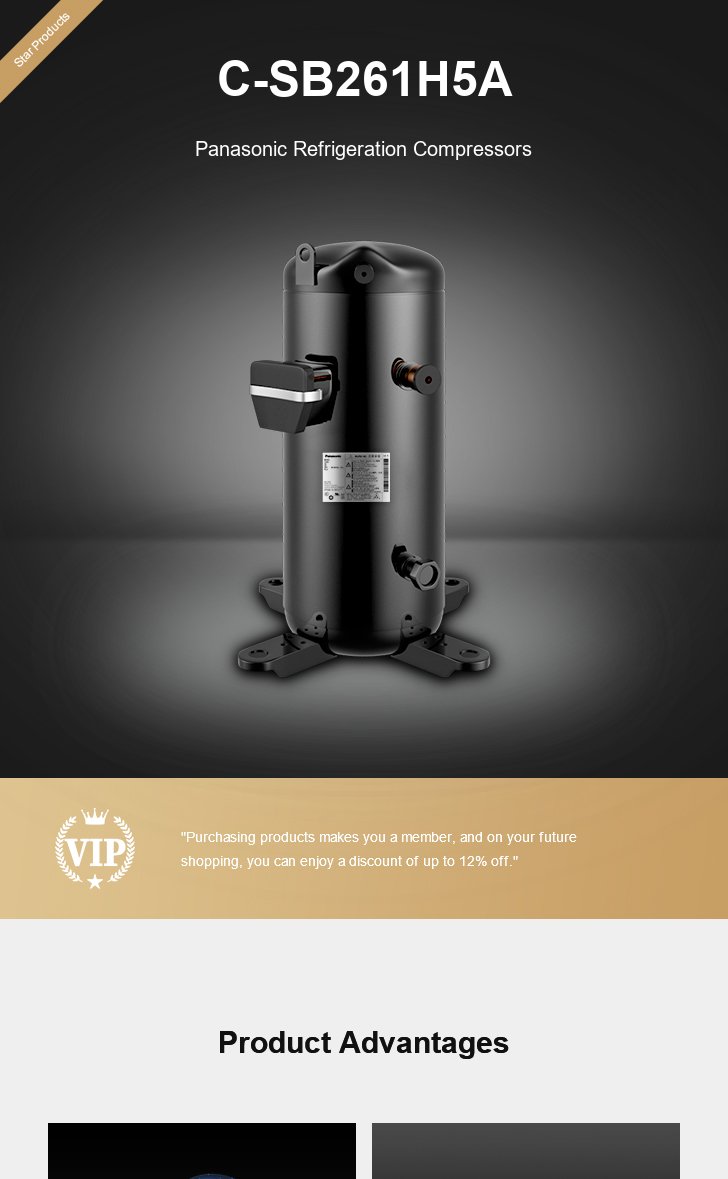 Panasonic Compressor C-SB261H5A, technical parameters pdf, structure diagram
